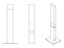 Miniatura zdjęcia: Słupek montażowy GC EV Stand do stacji ładowania samochodów elektrycznych Wallbox