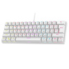 Miniatura zdjęcia: Klawiatura Rampage Mechaniczna PLOWER K60 WHITE Blue Switch RGB biała
