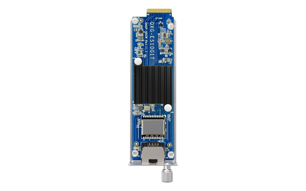 Qnap QXG-ES10G1T E1.S to single 10GBASE-T LAN Module Qnap QXG-ES10G1T E1.S to single 10GBASE-T LAN Module