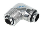 Miniatura zdjęcia: Alphacool HF 13/10 screw-on nozzle 90° rotatable G1/4 - Chrome