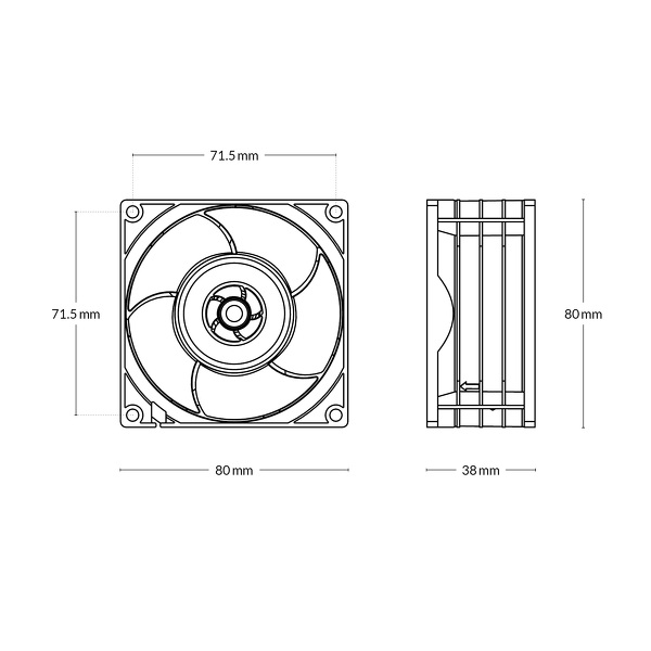 Zdjęcie produktu: Wentylator serwerowy Arctic S8038-10K 80x38mm 10000rpm