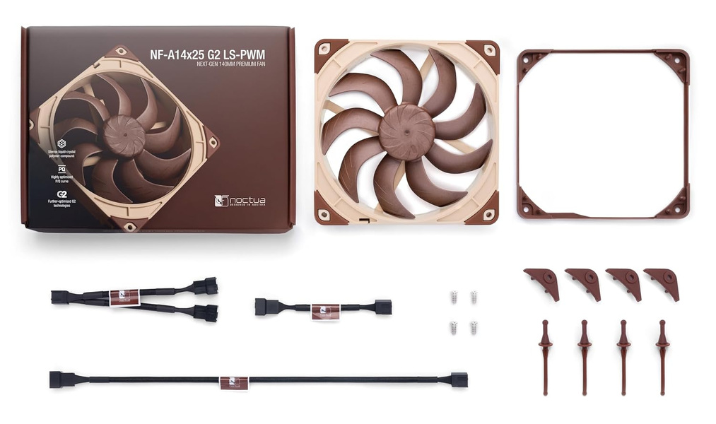 Zdjęcie produktu: Wentylator Noctua NF-A14x25 G2 LS-PWM Sterrox 140mm Zdjęcie produktu: Wentylator Noctua NF-A14x25 G2 LS-PWM Sterrox 140mm
