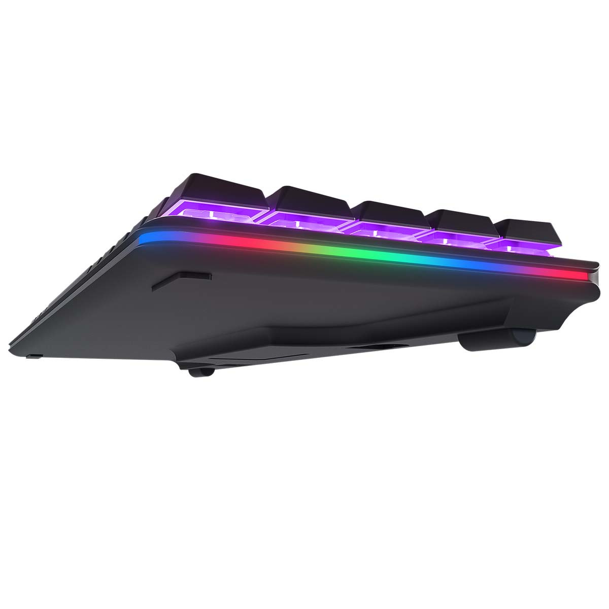 Klawiatura Rampage Mechaniczna REBEL-BLACKBS Rainbow Light, niski profil Klawiatura Rampage Mechaniczna REBEL-BLACKBS Rainbow Light, niski profil