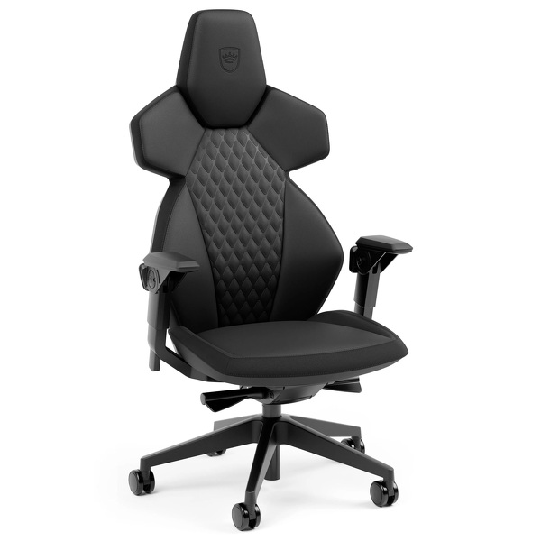 Zdjęcie produktu: Fotel noblechairs DAWN, skóra, czarny, czarne obszycie Zdjęcie produktu: Fotel noblechairs DAWN, skóra, czarny, czarne obszycie