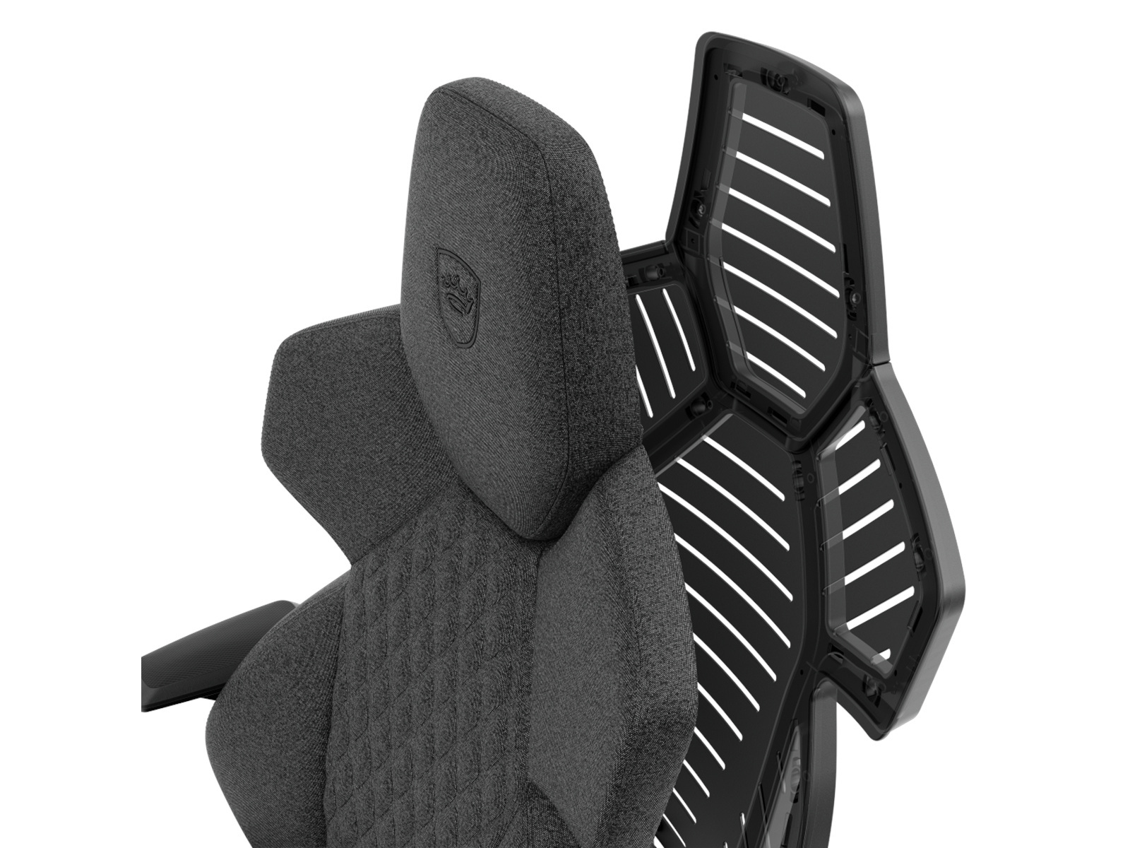 Fotel noblechairs DAWN TX, tkanina, grafitowy (NBL-DAW-TX-GRT)