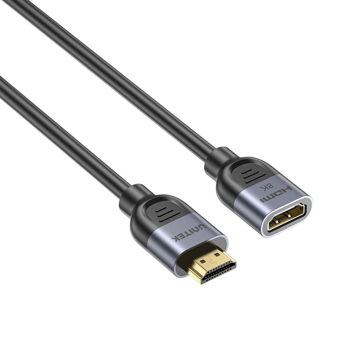 Kabel przedłużacz HDMI (M) - HDMI (F) 2.1 Unitek 8K - 1m Kabel przedłużacz HDMI (M) - HDMI (F) 2.1 Unitek 8K - 1m