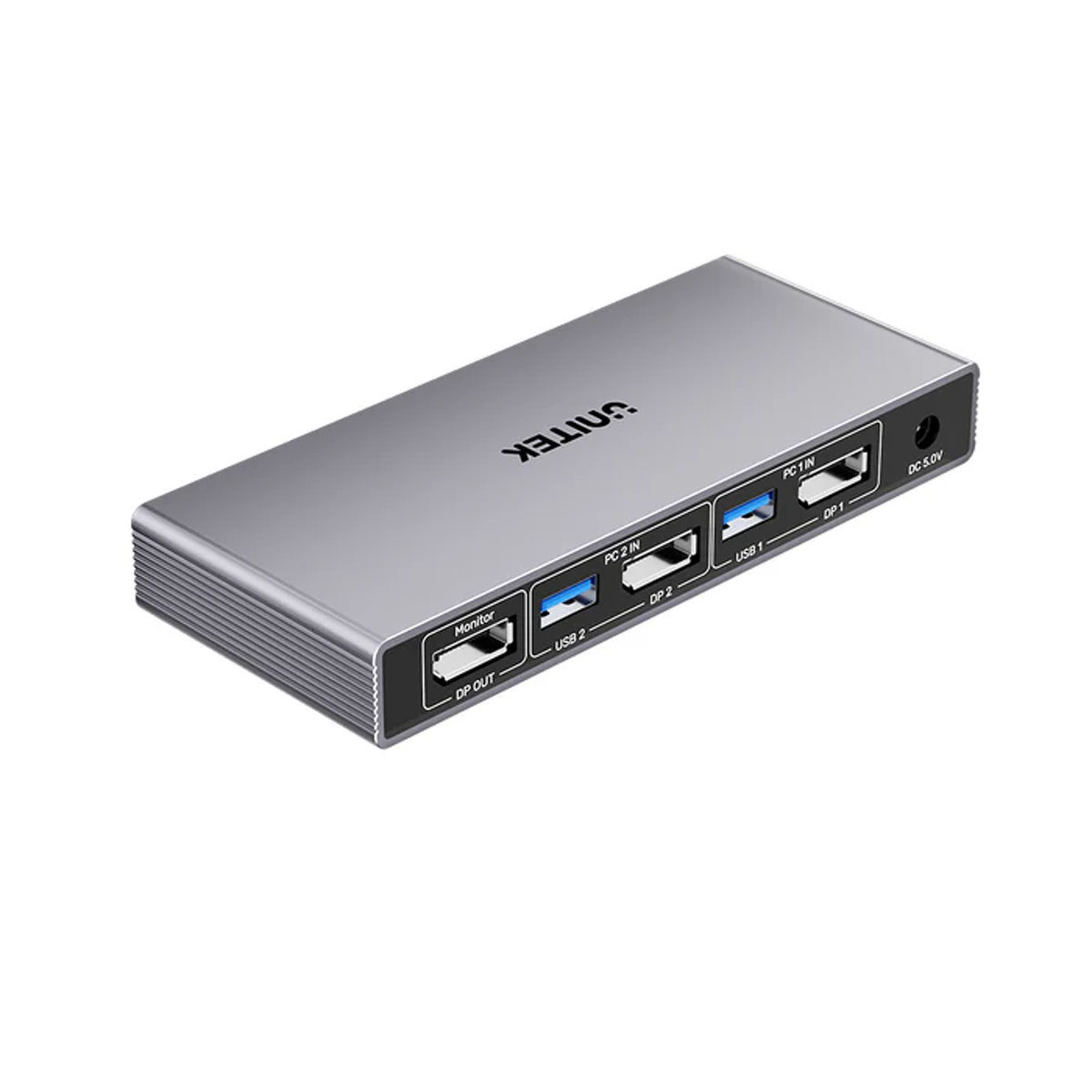 Przełącznik KVM 8K@60Hz USB 3.0 5Gbps DP Unitek Przełącznik KVM 8K@60Hz USB 3.0 5Gbps DP Unitek