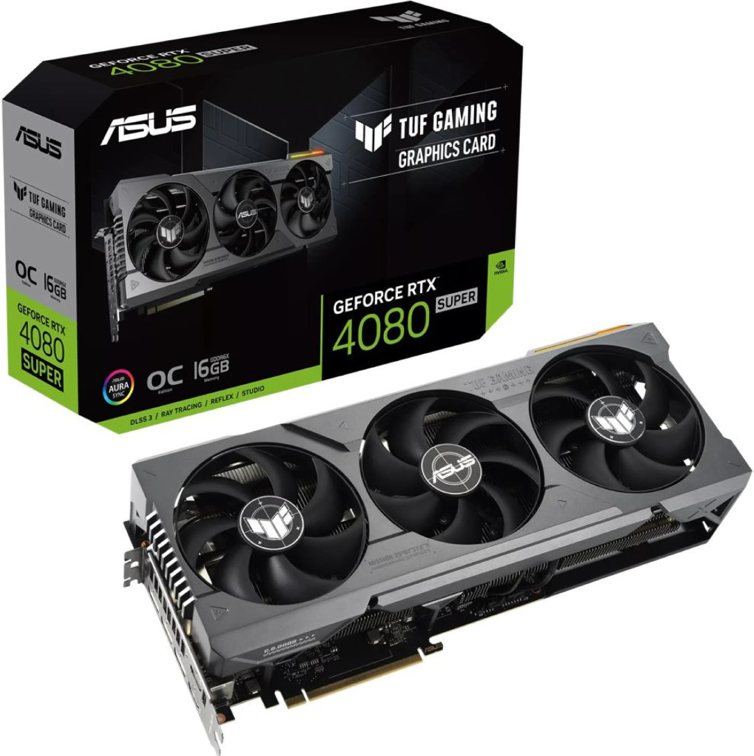 Asus GeForce RTX 4080 SUPER TUF Gaming OC 16GB GDDR6X DLSS 3 Asus GeForce RTX 4080 SUPER TUF Gaming OC 16GB GDDR6X DLSS 3