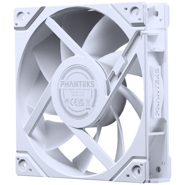Zdjęcie produktu: Wentylator Phanteks M25 Gen2 PWM ARGB Regular Airflow 120mm, biały
