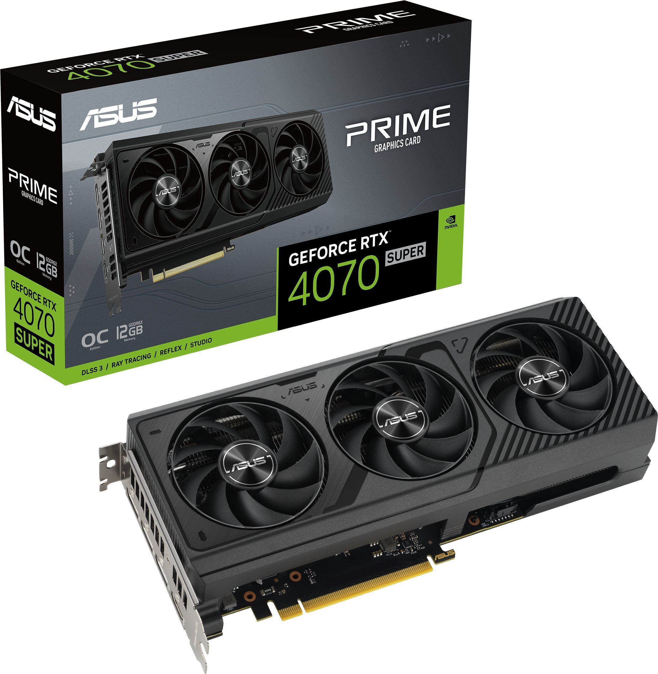 Asus GeForce RTX 4070 SUPER PRIME OC 12GB GDDR6X DLSS 3 Asus GeForce RTX 4070 SUPER PRIME OC 12GB GDDR6X DLSS 3