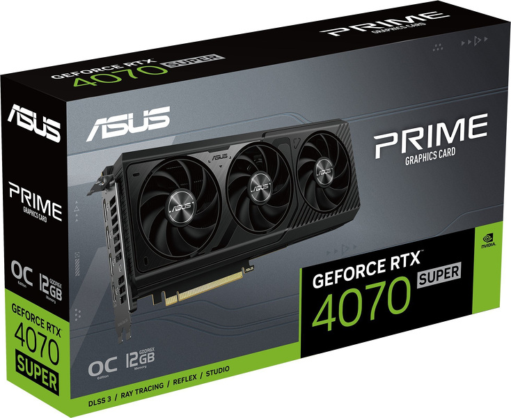 Zdjęcie produktu: Asus GeForce RTX 4070 SUPER PRIME OC 12GB GDDR6X DLSS 3 Zdjęcie produktu: Asus GeForce RTX 4070 SUPER PRIME OC 12GB GDDR6X DLSS 3