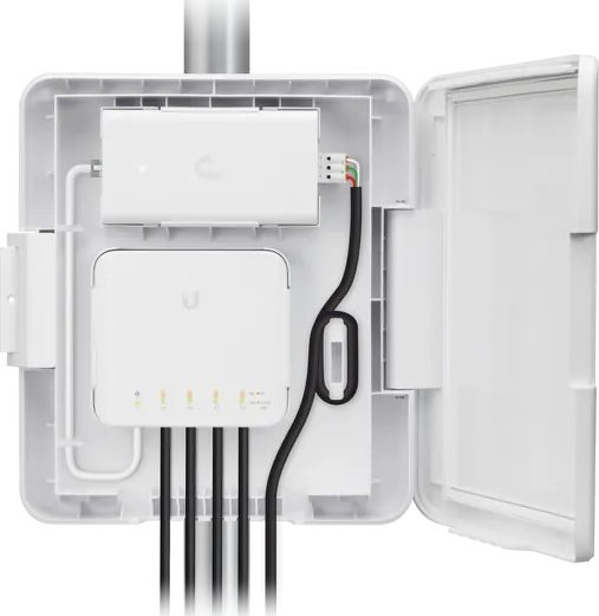 Zdjęcie produktu: Obudowa Ubiquiti USW-Flex-Utility dedykowana dla USW-Flex, adapter PoE 60W