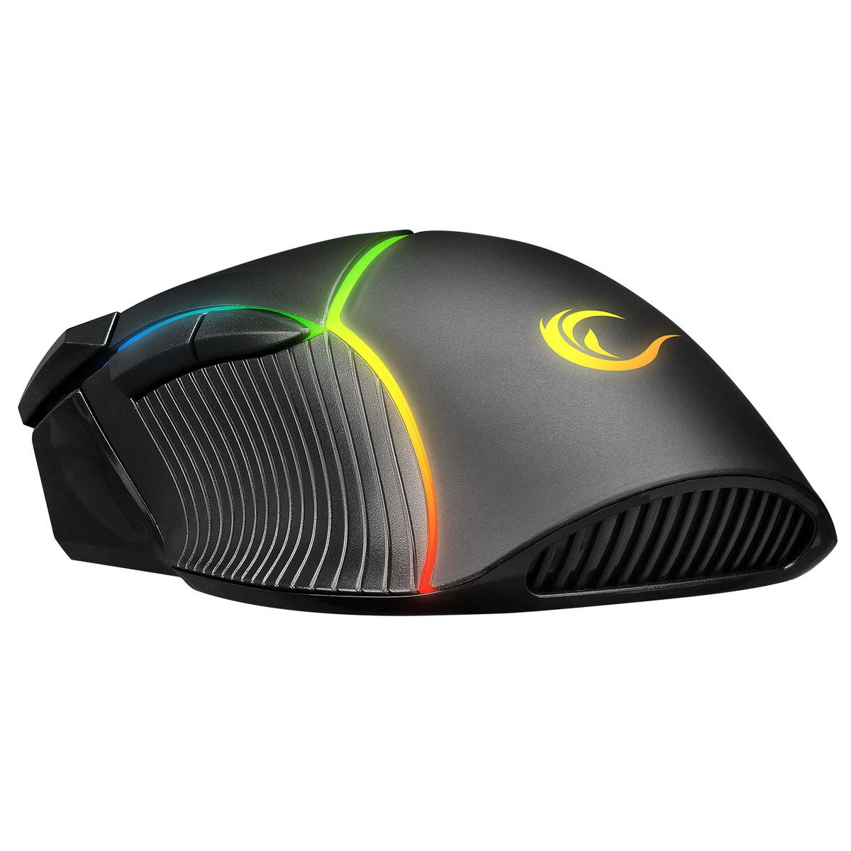 Mysz przewodowa Rampage Comfort programowalna 12800 DPI RGB, czarna