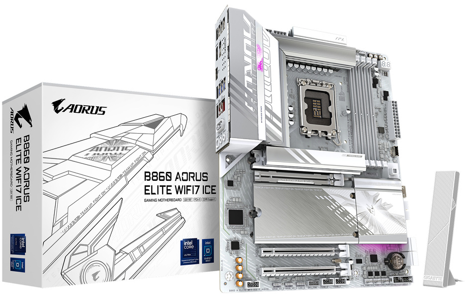 Zdjęcie produktu: Gigabyte B860 AORUS ELITE WIFI7 ICE DDR5 LGA1851
