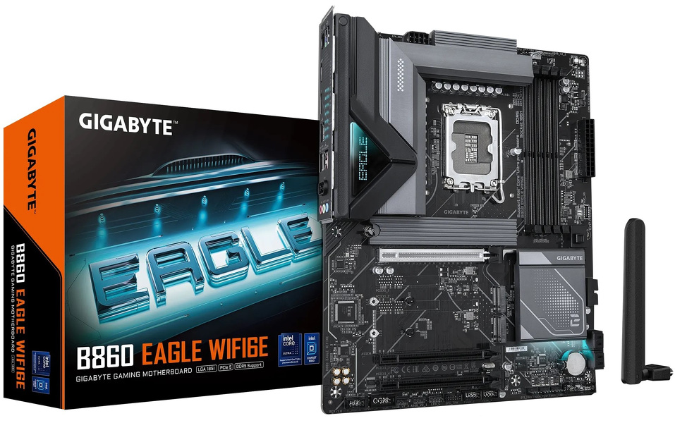 Zdjęcie produktu: Płyta główna Gigabyte B860 EAGLE WIFI6E DDR5 LGA1851 Zdjęcie produktu: Płyta główna Gigabyte B860 EAGLE WIFI6E DDR5 LGA1851