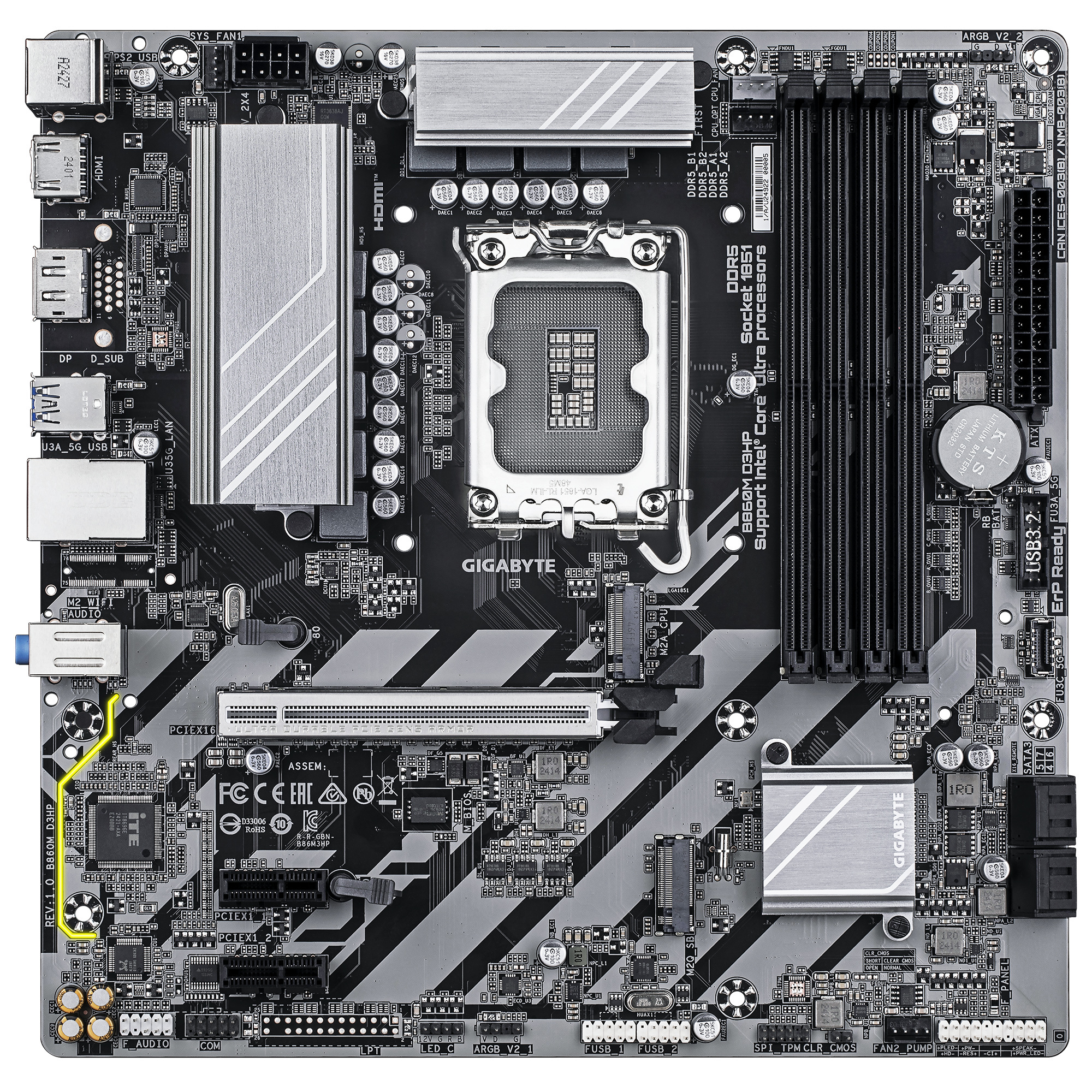 Płyta główna Gigabyte B860M D3HP DDR5 LGA1851