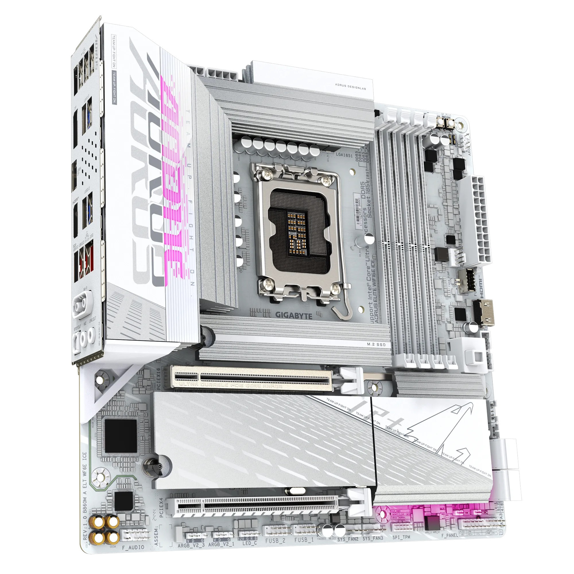 Gigabyte B860M AORUS ELITE WF6E ICE DDR5 LGA1851 Gigabyte B860M AORUS ELITE WF6E ICE DDR5 LGA1851