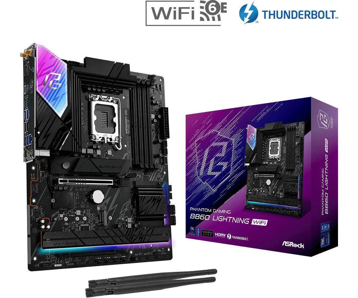ASRock B860 LIGHTNING WIFI DDR5 LGA1851