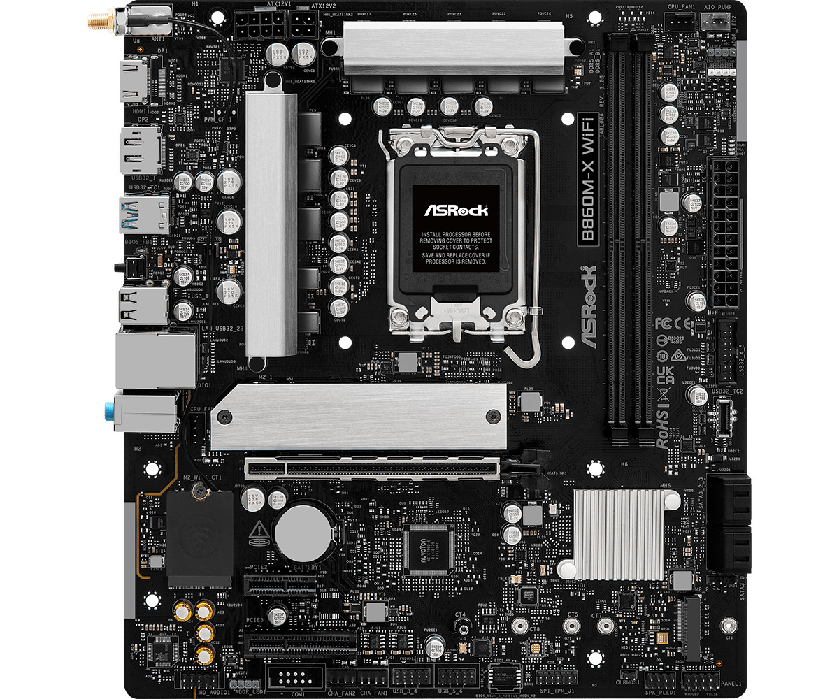 Płyta główna ASRock B860M-X WIFI DDR5 LGA1851 Płyta główna ASRock B860M-X WIFI DDR5 LGA1851