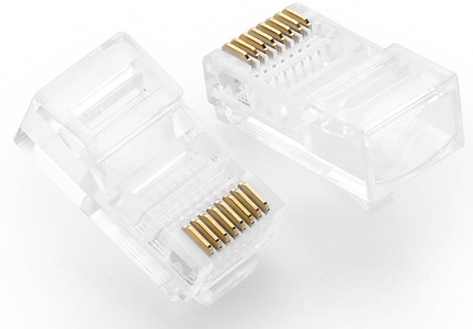 Miniatura produktu: Wtyk Sieciowy RJ45 UGREEN NW110 Ethernet, 8P/8C, Cat.5/5e, UTP (100szt)