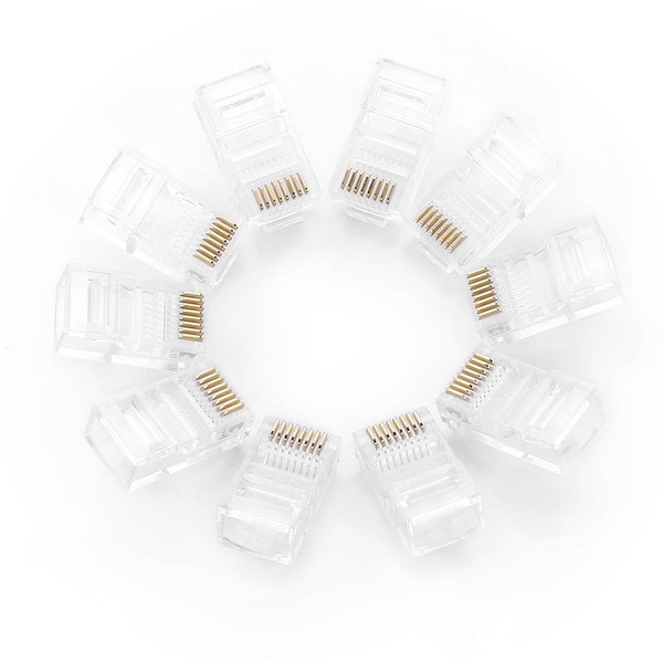 Zdjęcie produktu: Wtyk Sieciowy RJ45 UGREEN NW110 Ethernet, 8P/8C, Cat.5/5e, UTP (50szt.) Zdjęcie produktu: Wtyk Sieciowy RJ45 UGREEN NW110 Ethernet, 8P/8C, Cat.5/5e, UTP (50szt.)