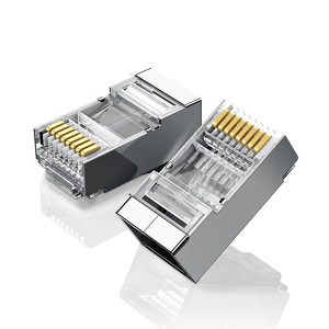Miniatura produktu: Wtyk Sieciowy RJ45 UGREEN NW111 Ethernet, 8P/8C, Cat.6, UTP metalowa wtyczka (10szt.) Miniatura produktu: Wtyk Sieciowy RJ45 UGREEN NW111 Ethernet, 8P/8C, Cat.6, UTP metalowa wtyczka (10szt.)