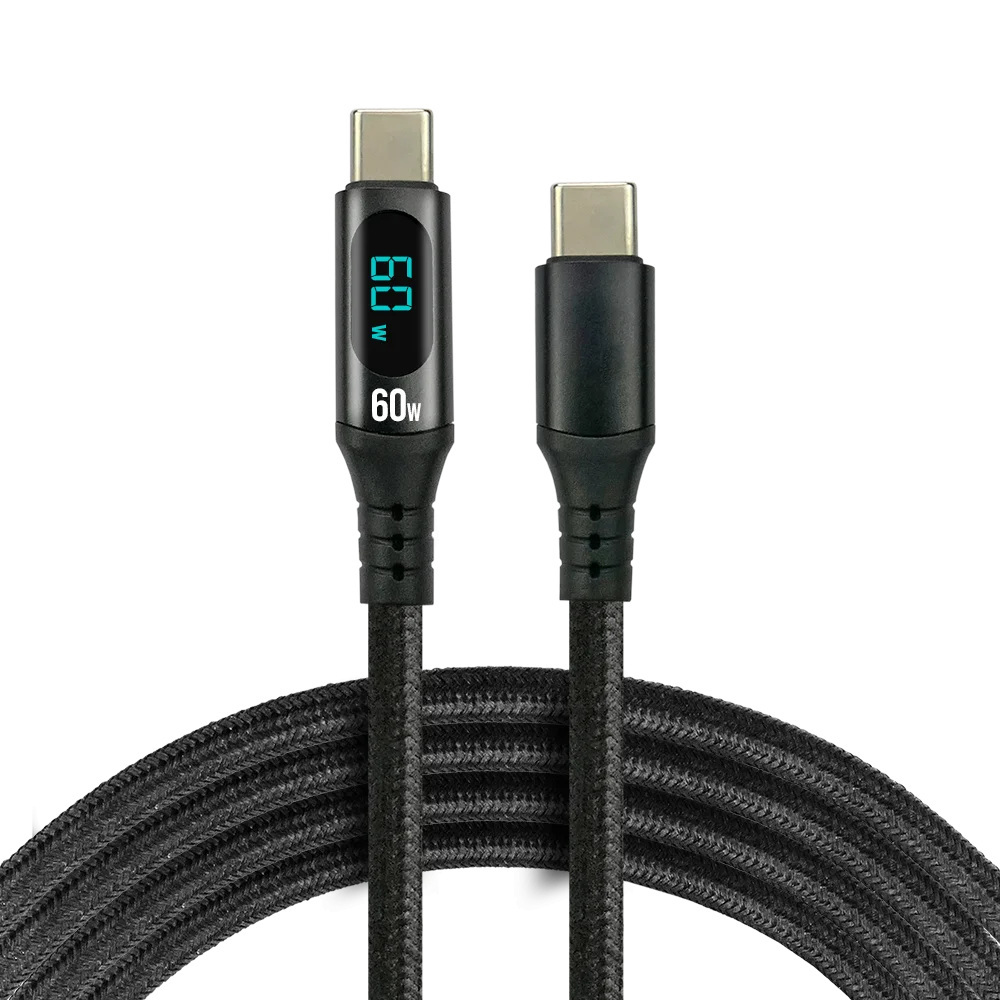 Kabel USB-C PD LCD 100cm everActive CBB-1PDL 1m czarny