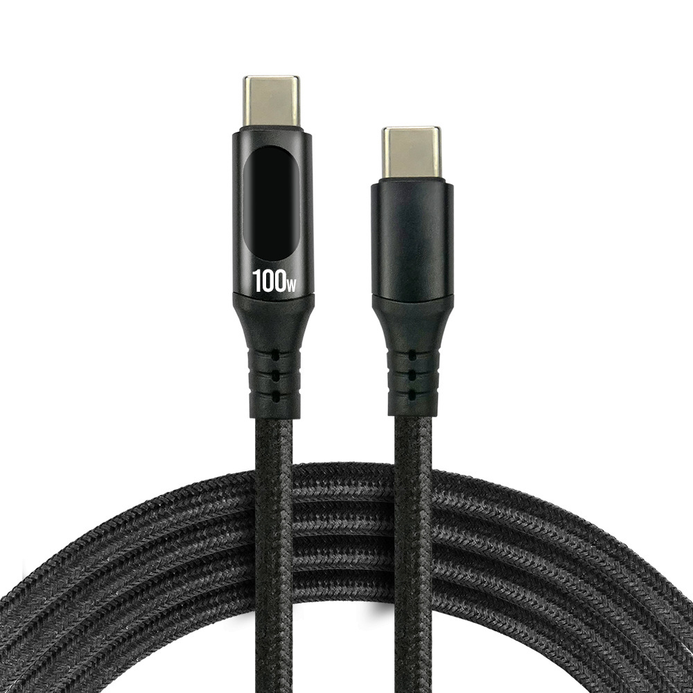 Kabel przewód USB-C LCD 100cm everActive CBB-1PD5L PD 100W