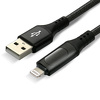 Miniatura zdjęcia: Kabel pleciony everActive USB-Lightning LCD CBB-1IBL 1m