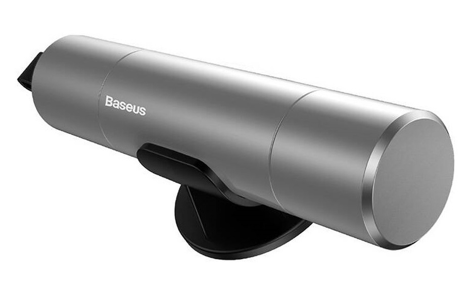 Zdjęcie produktu: Akcesorium samochodowe Baseus 2w1 młotek do szyb + nóż do pasów -  srebrny (CRSFH-0S)