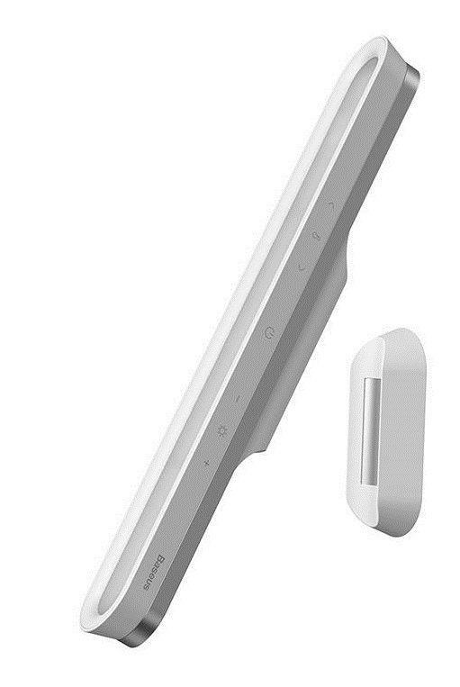 Lampa magnetyczna Baseus Magnetic Stepless Pro, z panelem dotykowym (biała)