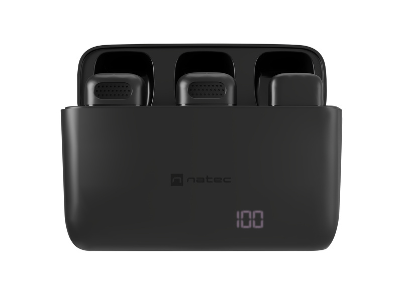 Zdjęcie produktu: Mikrofon Natec Hopper krawatowy bezprzewodowy USB-C (2 szt)