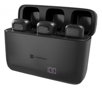 Miniatura produktu: Mikrofon Natec Hopper krawatowy bezprzewodowy USB-C (2 szt)