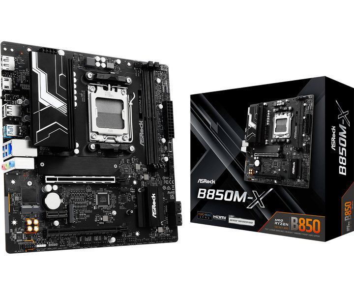 Zdjęcie produktu: Płyta główna ASRock B850M-X AM5 Zdjęcie produktu: Płyta główna ASRock B850M-X AM5