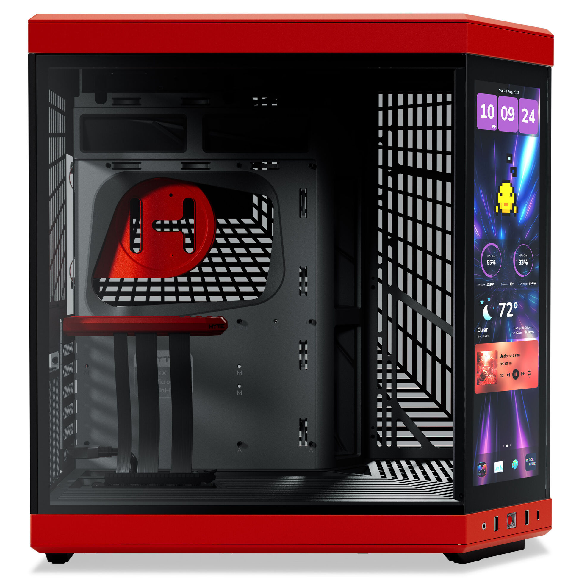 Hyte Y70 Touch Infinite Czerwona (CS-HYTE-Y70TTI-RB)