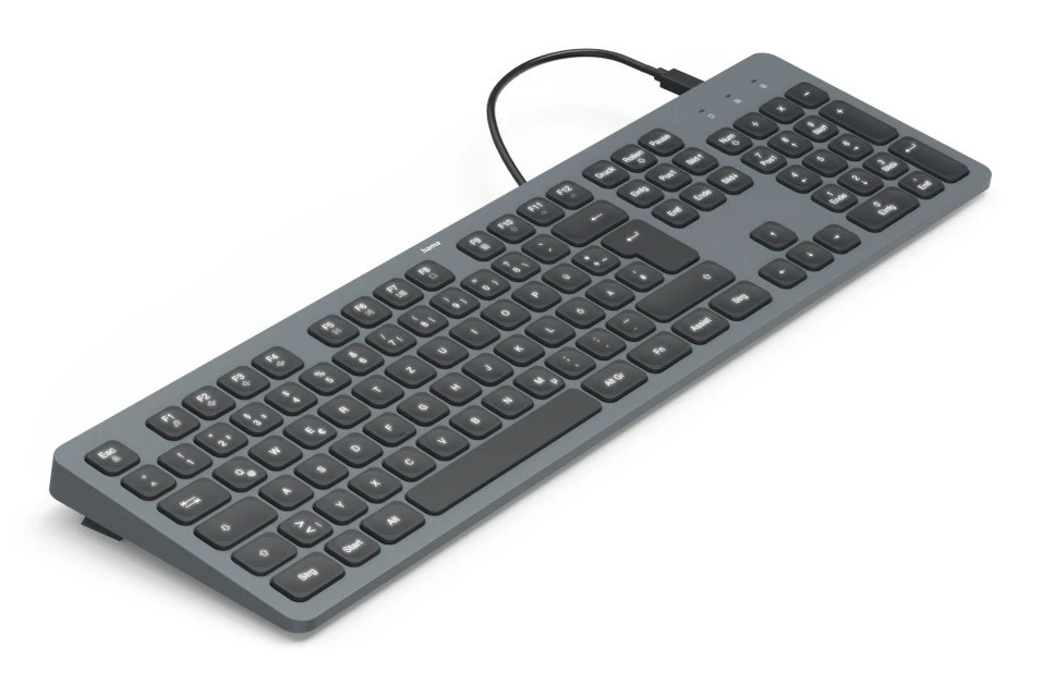 Klawiatura HAMA CK-400 przewodowa USB QWERTY podświetlana Assist AI Klawiatura HAMA CK-400 przewodowa USB QWERTY podświetlana Assist AI