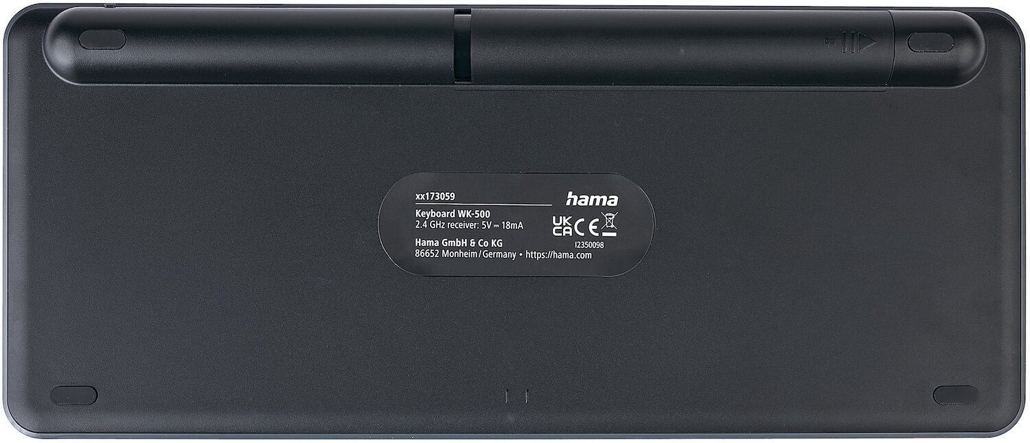 Klawiatura komputerowa HAMA WK-500 multi device bezprzewodowa QWERTY Assist AI