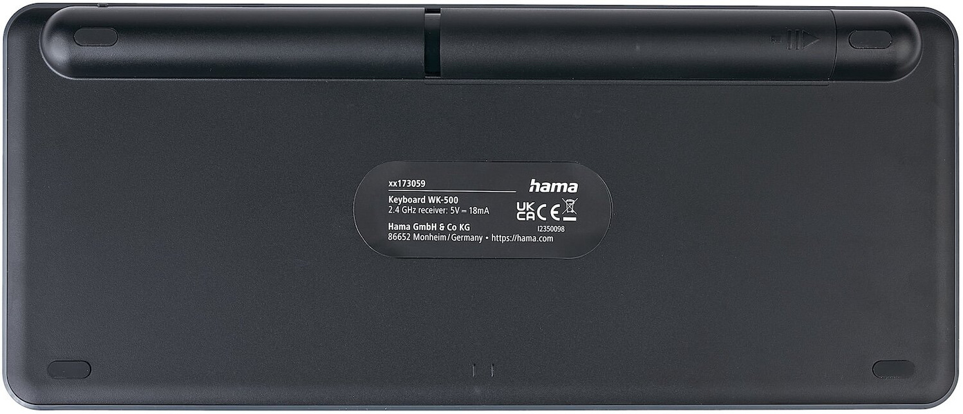 Zdjęcie produktu: Klawiatura komputerowa HAMA WK-500 multi device bezprzewodowa QWERTY Assist AI
