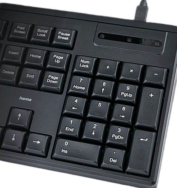 Zdjęcie produktu: Klawiatura HAMA Ck-100 przewodowa USB QWERTY klawisz Assist AI