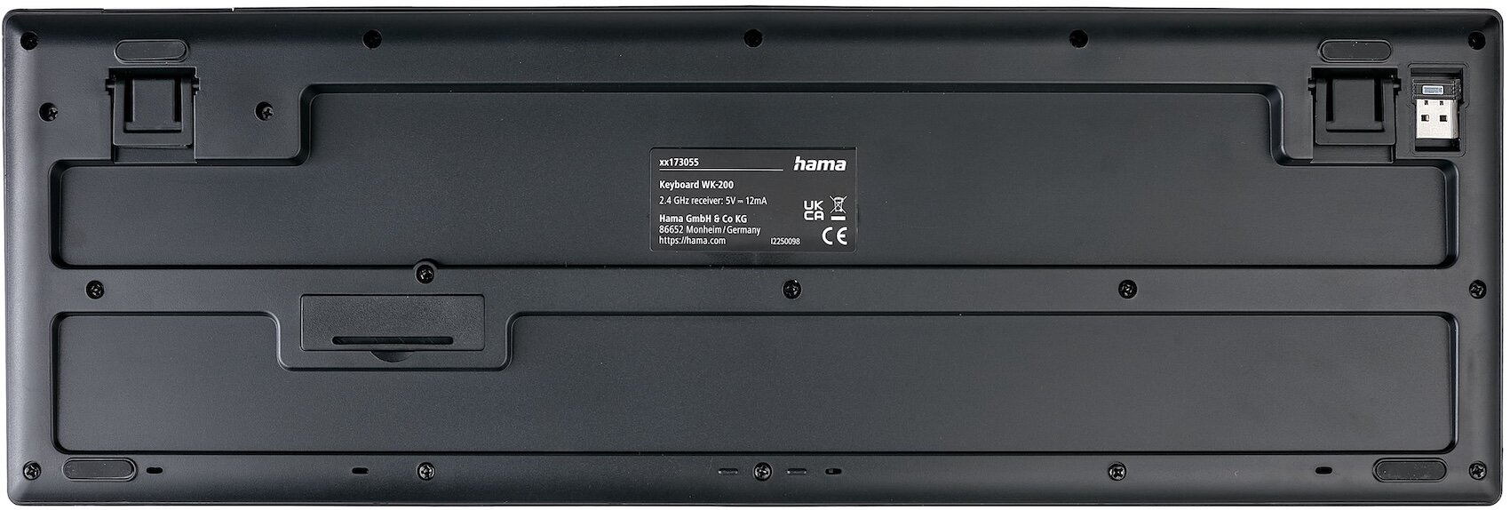 Klawiatura komputerowa HAMA WK-200 bezprzewodowa QWERTY Assist AI czarna Klawiatura komputerowa HAMA WK-200 bezprzewodowa QWERTY Assist AI czarna