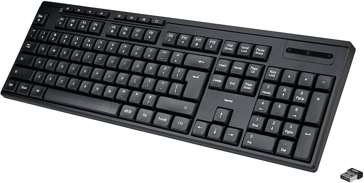 Zdjęcie produktu: Klawiatura komputerowa HAMA WK-200 bezprzewodowa QWERTY Assist AI czarna Zdjęcie produktu: Klawiatura komputerowa HAMA WK-200 bezprzewodowa QWERTY Assist AI czarna