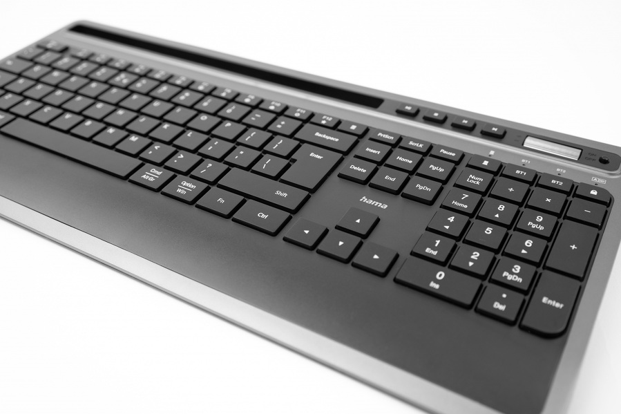 Zdjęcie produktu: Zestaw bezprzewodowy klawiatura i mysz komputerowa zestaw Hama MKB KMW-600 Plus, czarny/ antracyt