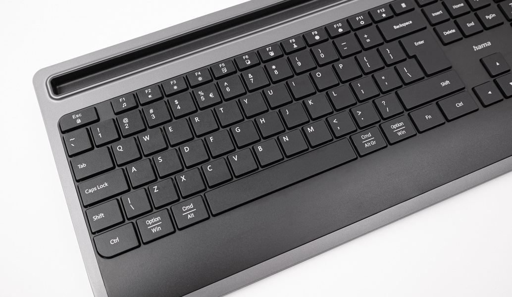 Zdjęcie produktu: Zestaw bezprzewodowy klawiatura i mysz komputerowa zestaw Hama MKB KMW-600 Plus, czarny/ antracyt