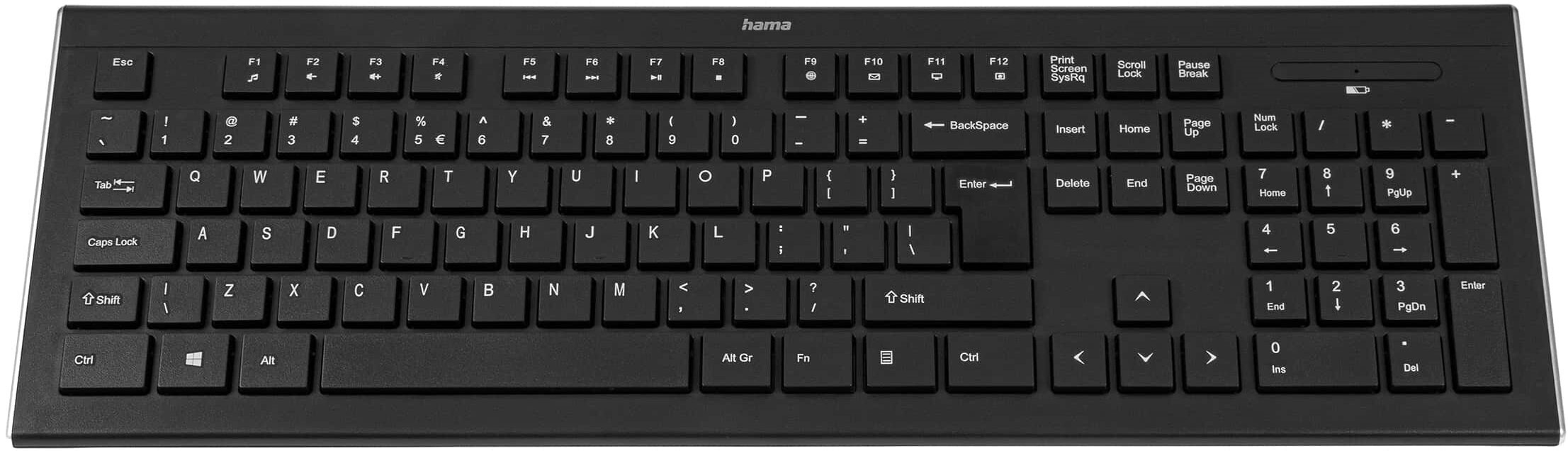 Klawiatura komputerowa HAMA CORTINO bezprzewodowa QWERTY