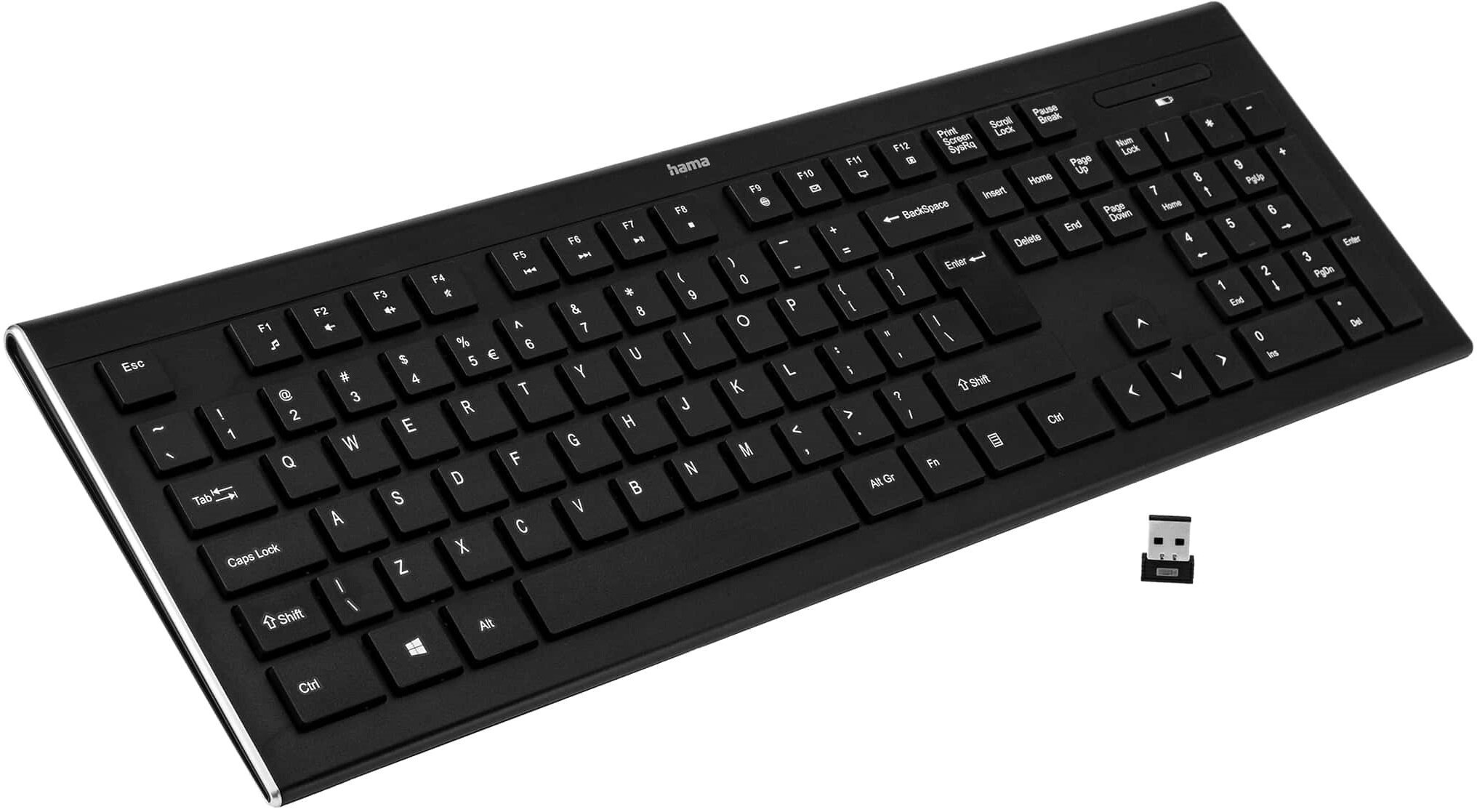 Klawiatura komputerowa HAMA CORTINO bezprzewodowa QWERTY