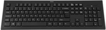 Miniatura zdjęcia: Klawiatura komputerowa HAMA CORTINO bezprzewodowa QWERTY