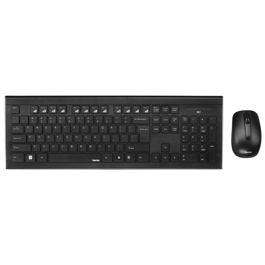 Zestaw bezprzewodowy klawiatura i mysz komputerowa zestaw Hama Cortino Zestaw bezprzewodowy klawiatura i mysz komputerowa zestaw Hama Cortino
