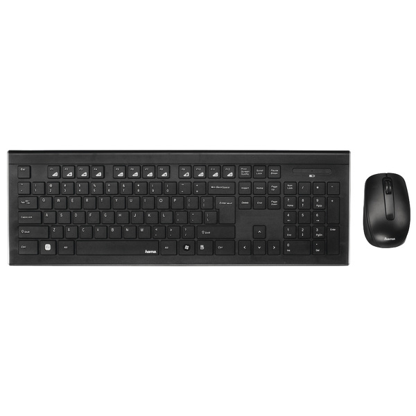 Zdjęcie produktu: Zestaw bezprzewodowy klawiatura i mysz komputerowa zestaw Hama Cortino Zdjęcie produktu: Zestaw bezprzewodowy klawiatura i mysz komputerowa zestaw Hama Cortino