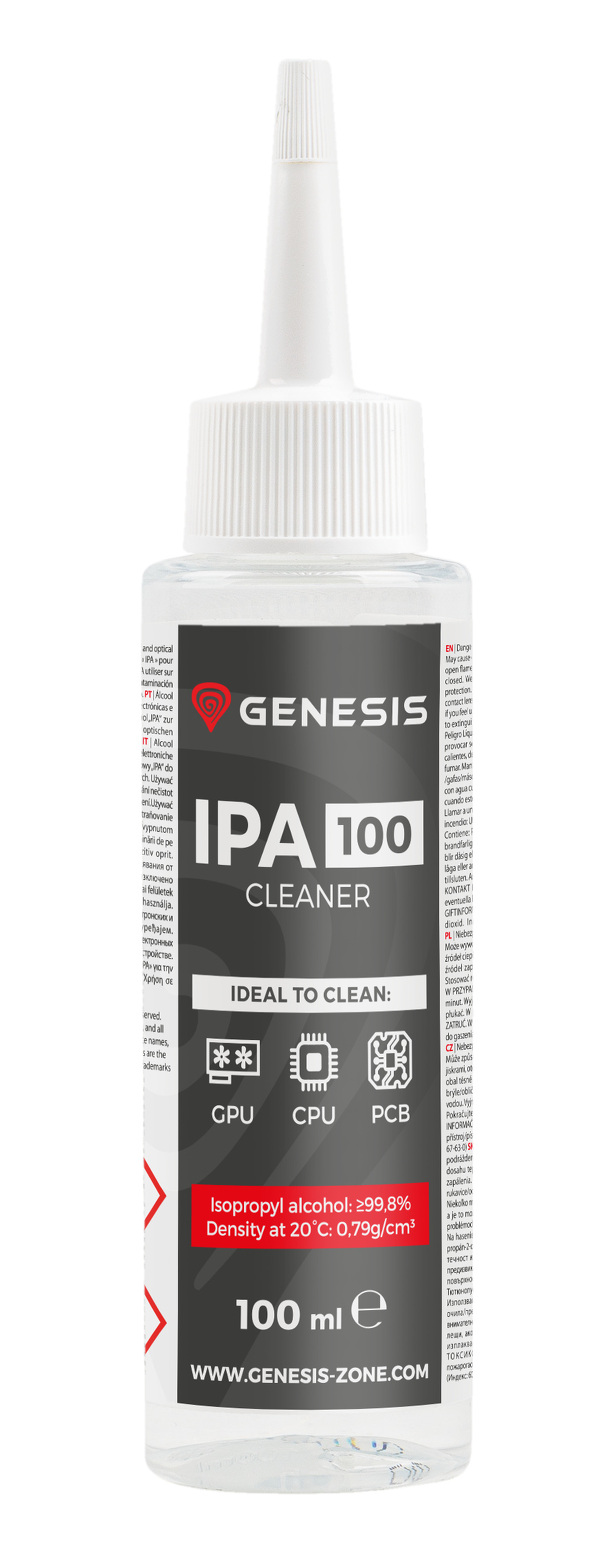 Zdjęcie produktu: Alkohol izopropylowy Genesis IPA Cleaner 100ML