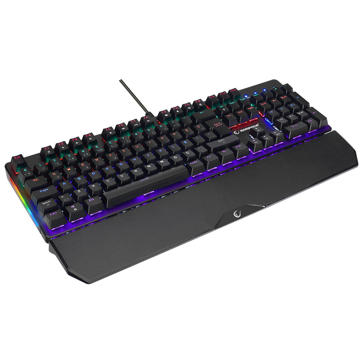Klawiatura Rampage Mechaniczna KB-R86 UMBRA Blue Switch Czarna